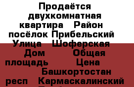 Продаётся двухкомнатная квартира › Район ­ посёлок Прибельский › Улица ­ Шоферская › Дом ­ 13 › Общая площадь ­ 44 › Цена ­ 1 100 000 - Башкортостан респ., Кармаскалинский р-н, Прибельский с. Недвижимость » Квартиры продажа   . Башкортостан респ.